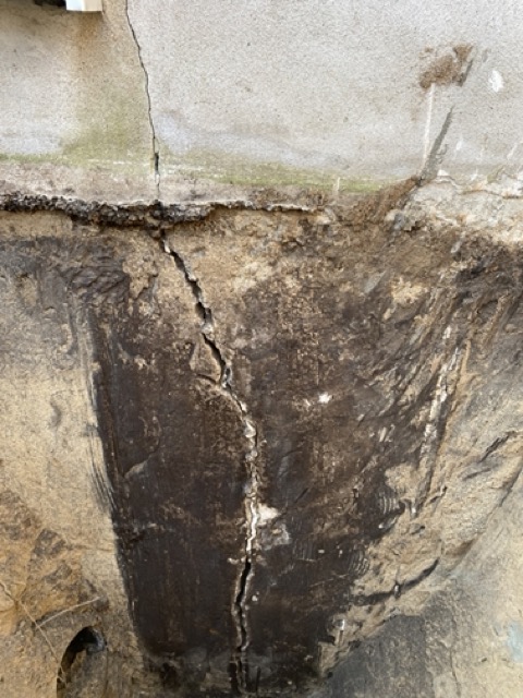 Réalisation réparation de fissure